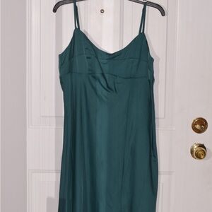 A New Day Teal Spaghetti Strap Maxi Dress